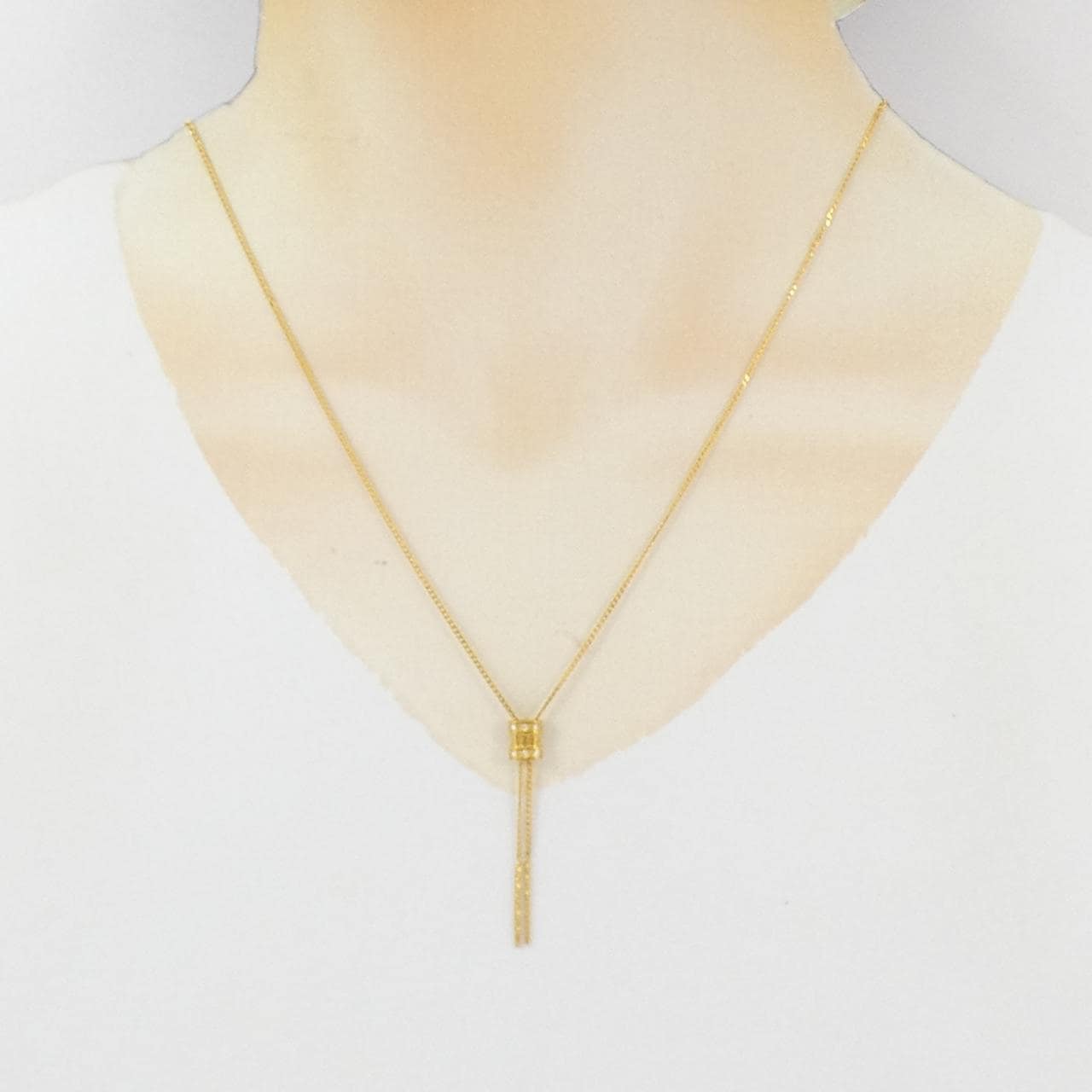 K24YG ダイヤモンド ネックレス 0.03CT