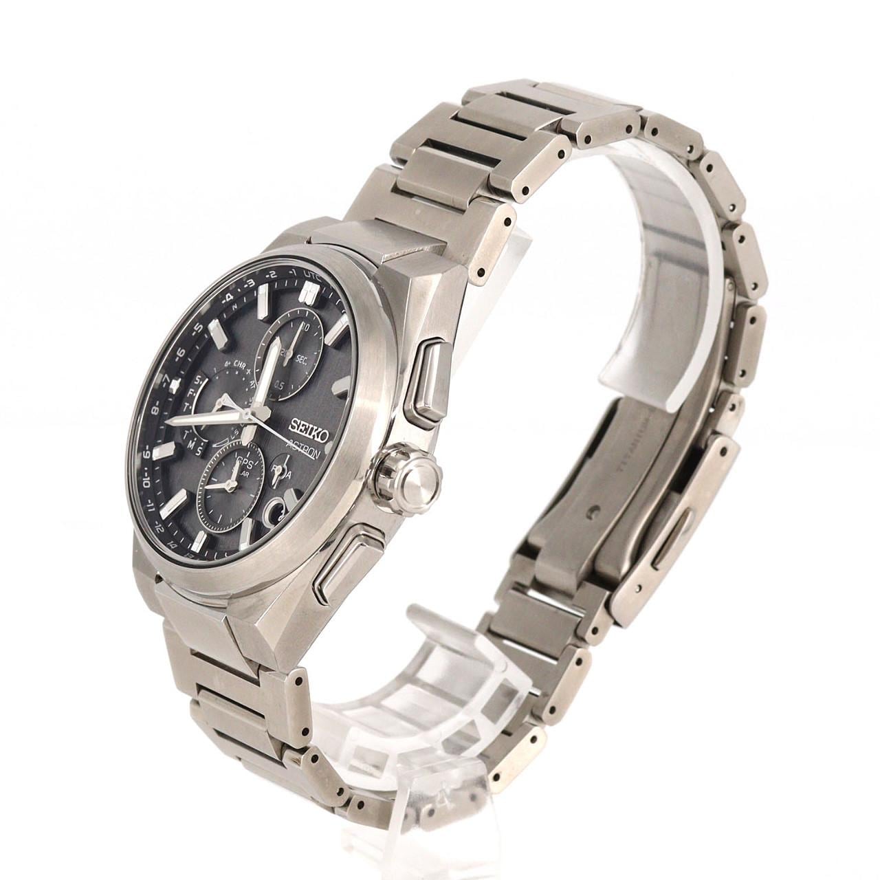 セイコー アストロン GPS 電波時計 TI 5X83-0AE0-1/SBXC163 TI ソーラークォーツ