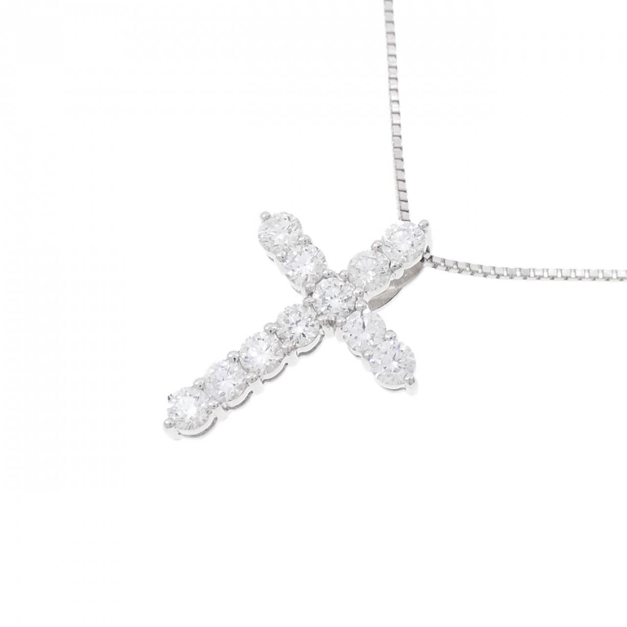 PT Cross Diamond Necklace 0.71CT