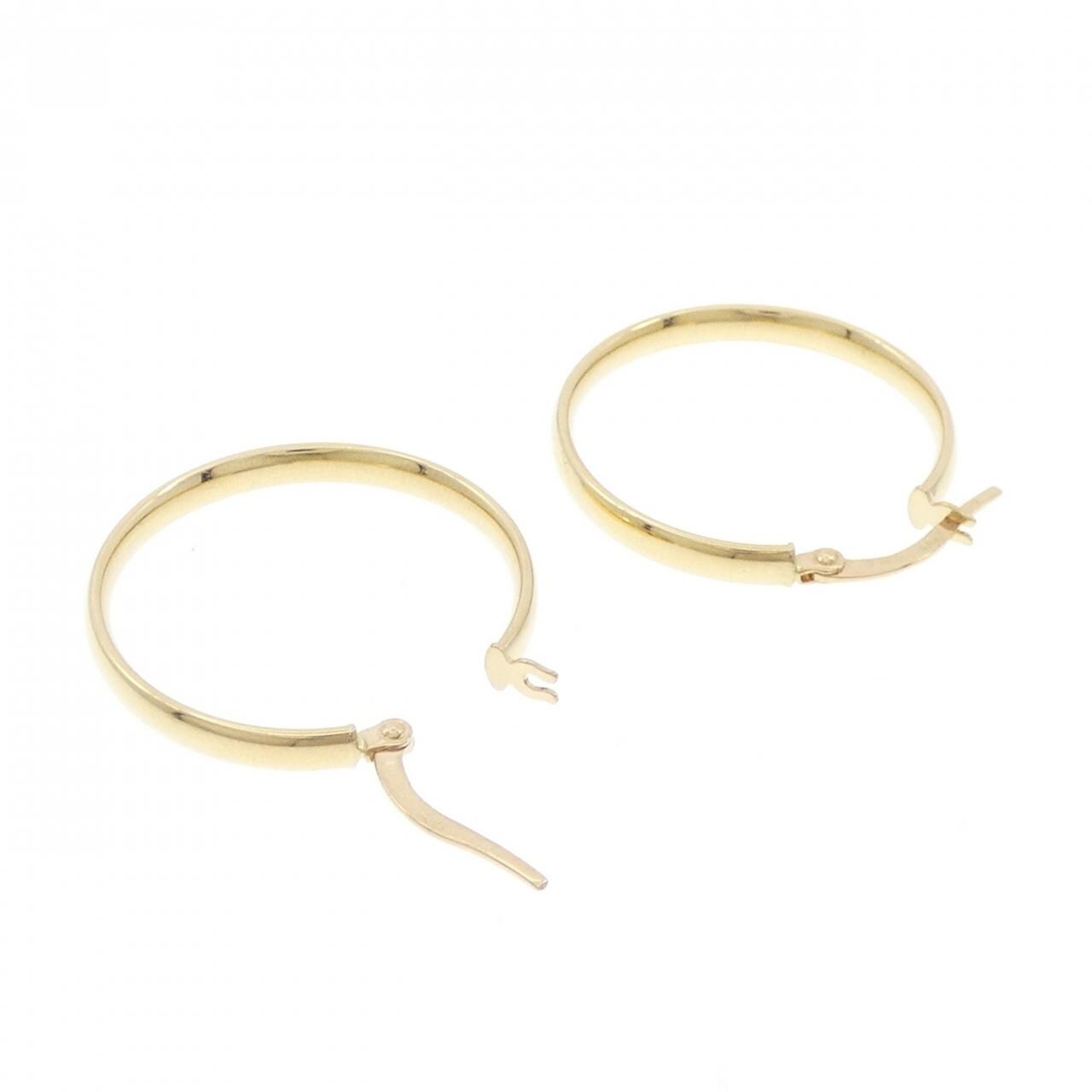 [BRAND NEW] 750YG hoop earrings