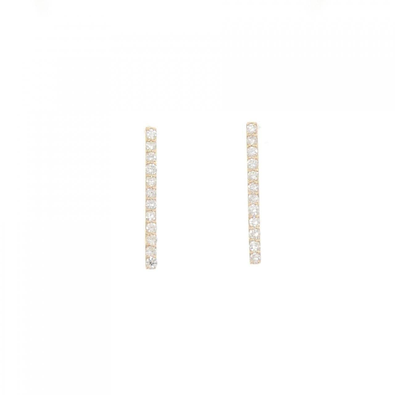 【リメイク】K18YG ダイヤモンド ピアス 0.40CT