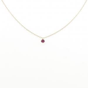 K18YG ルビー ネックレス 0.1CT