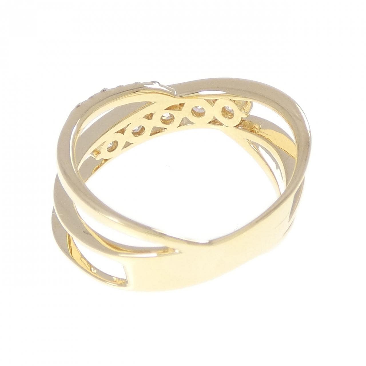 K18YG ダイヤモンド リング 0.40CT