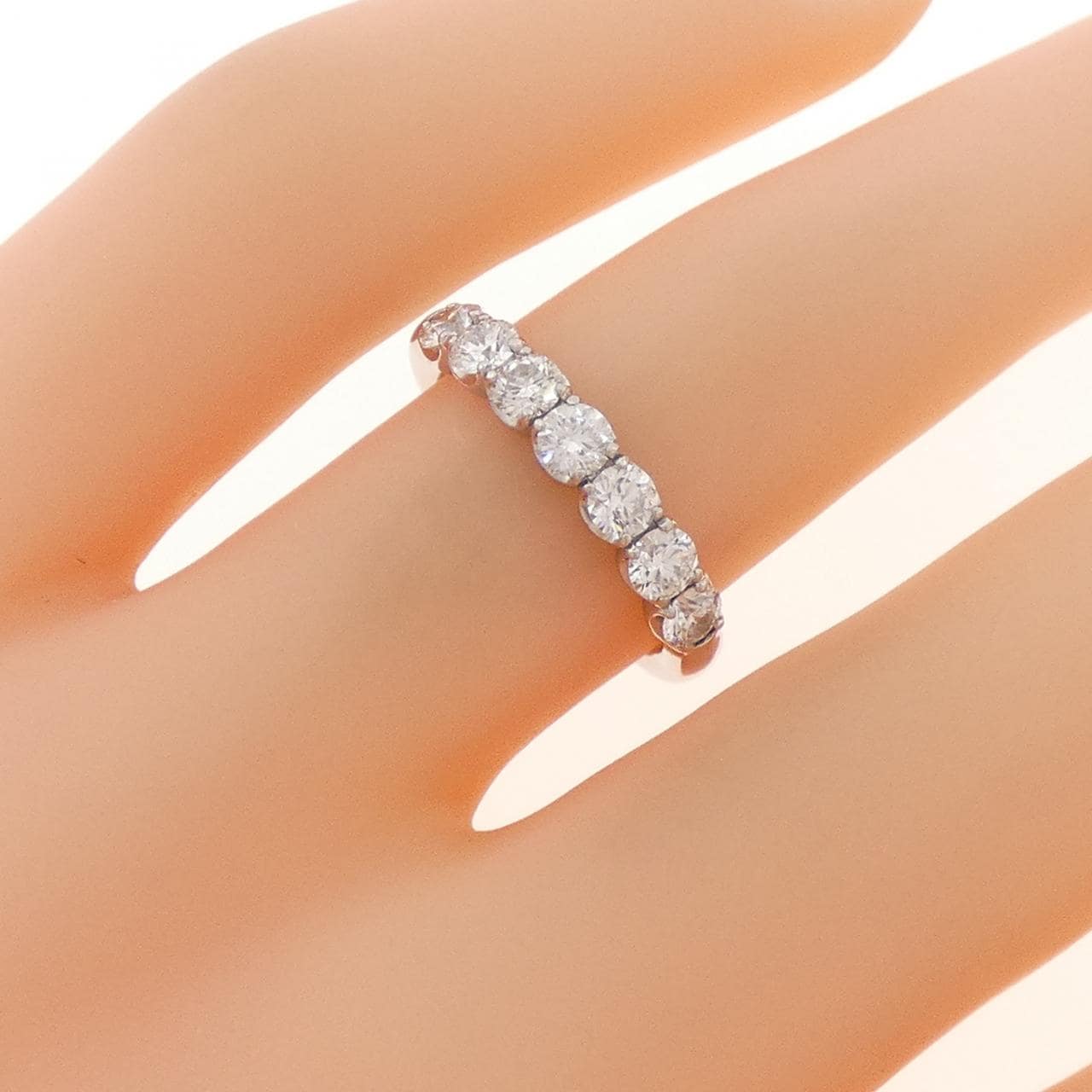 PT950 ダイヤモンド リング 0.637CT