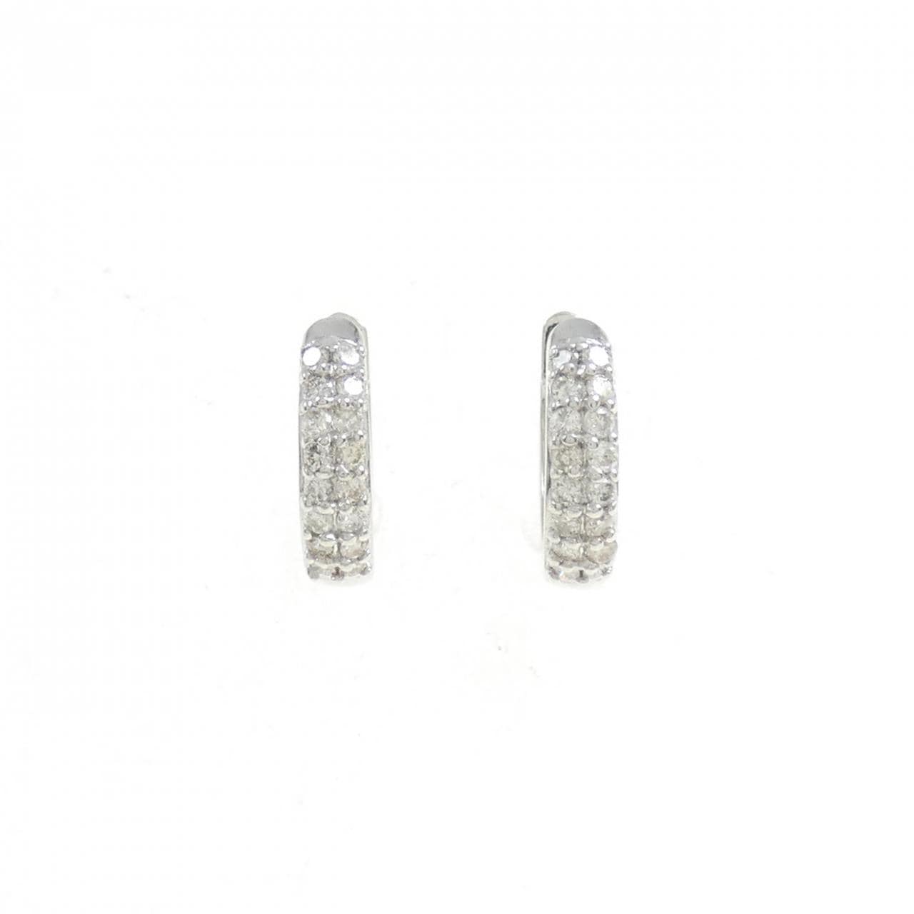 K18WG ダイヤモンド ピアス 0.20CT