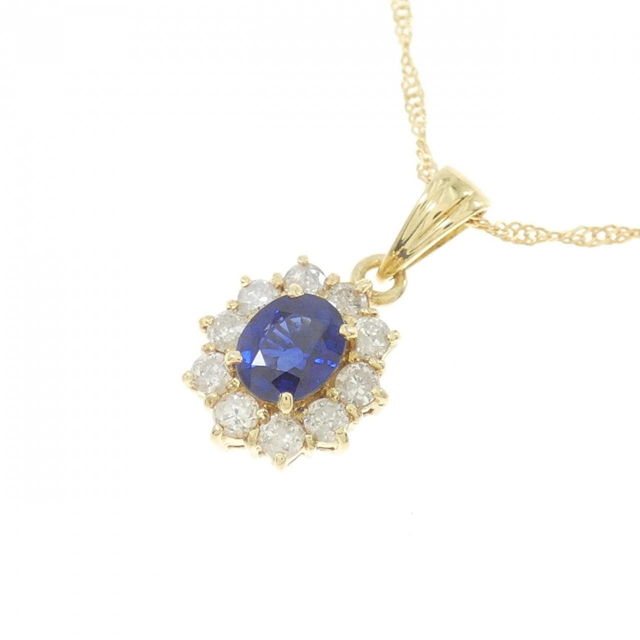 K18YG サファイヤ ネックレス 0.52CT