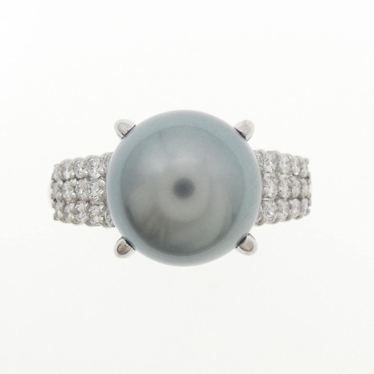PT900 黒蝶パール リング 10.6mm