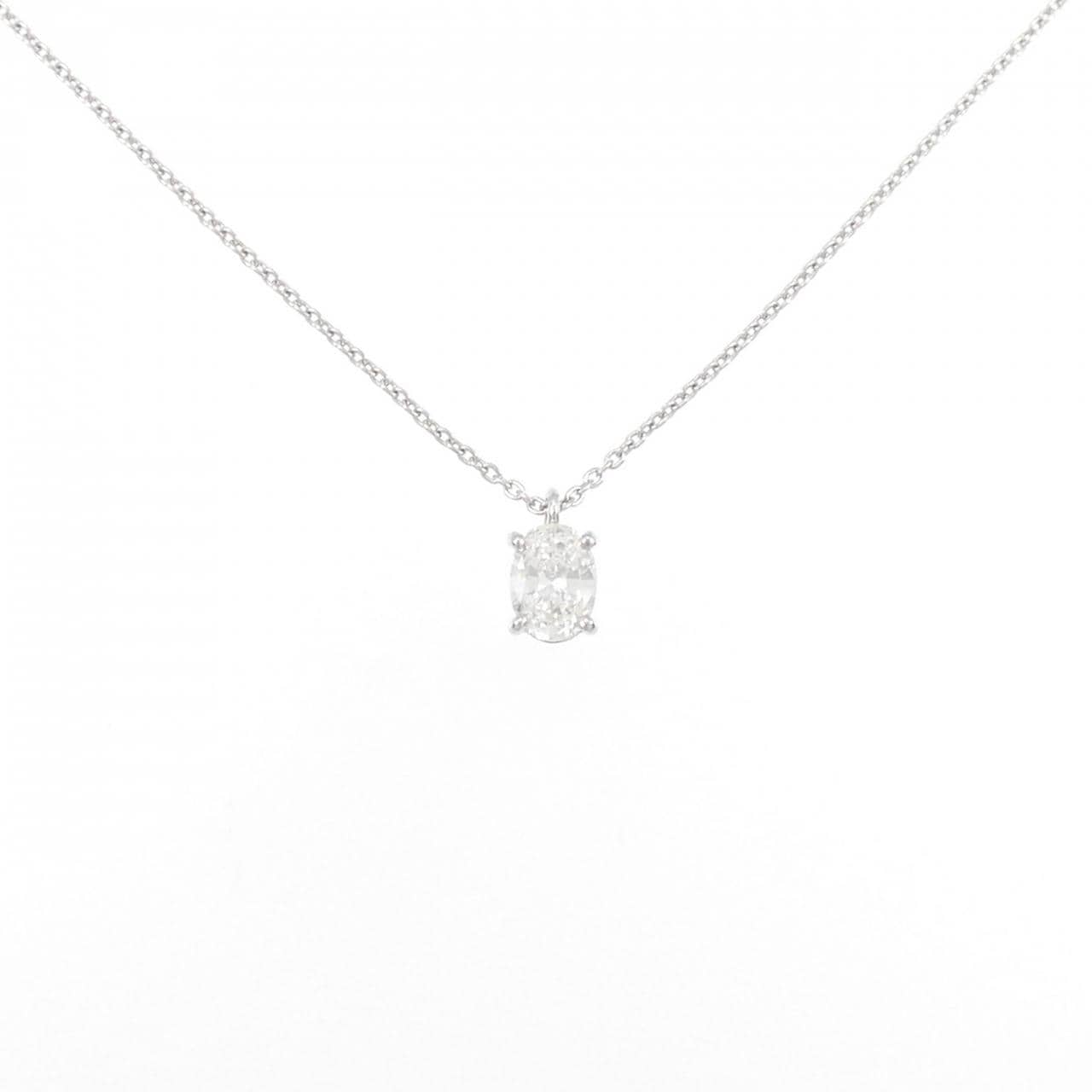 【リメイク】PT900/PT850 ダイヤモンド ネックレス 0.334CT G VS1 オーバルカット