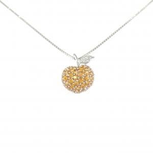 K18WG サファイヤ ネックレス 0.96CT