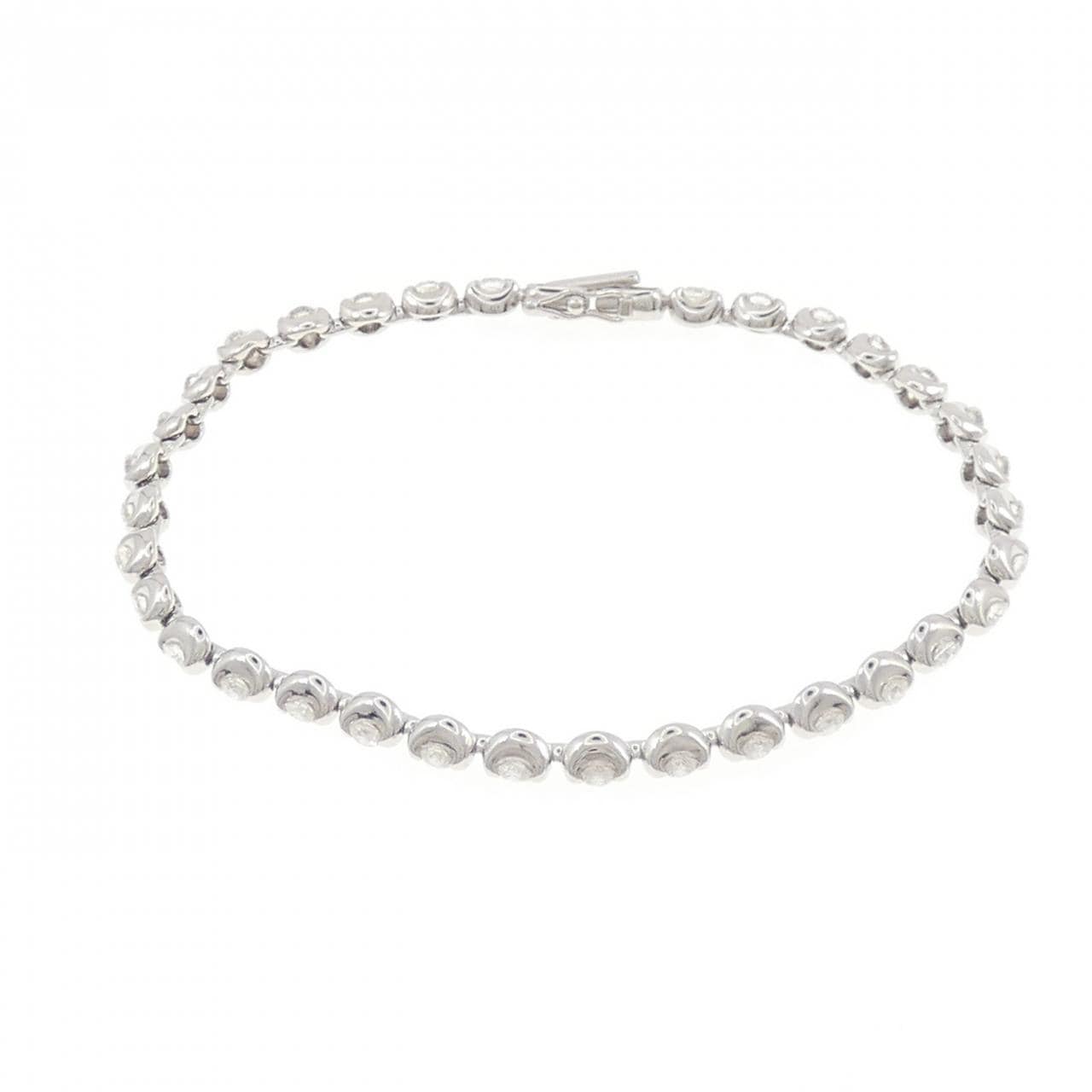 K18WG ダイヤモンド ブレスレット 2.00CT