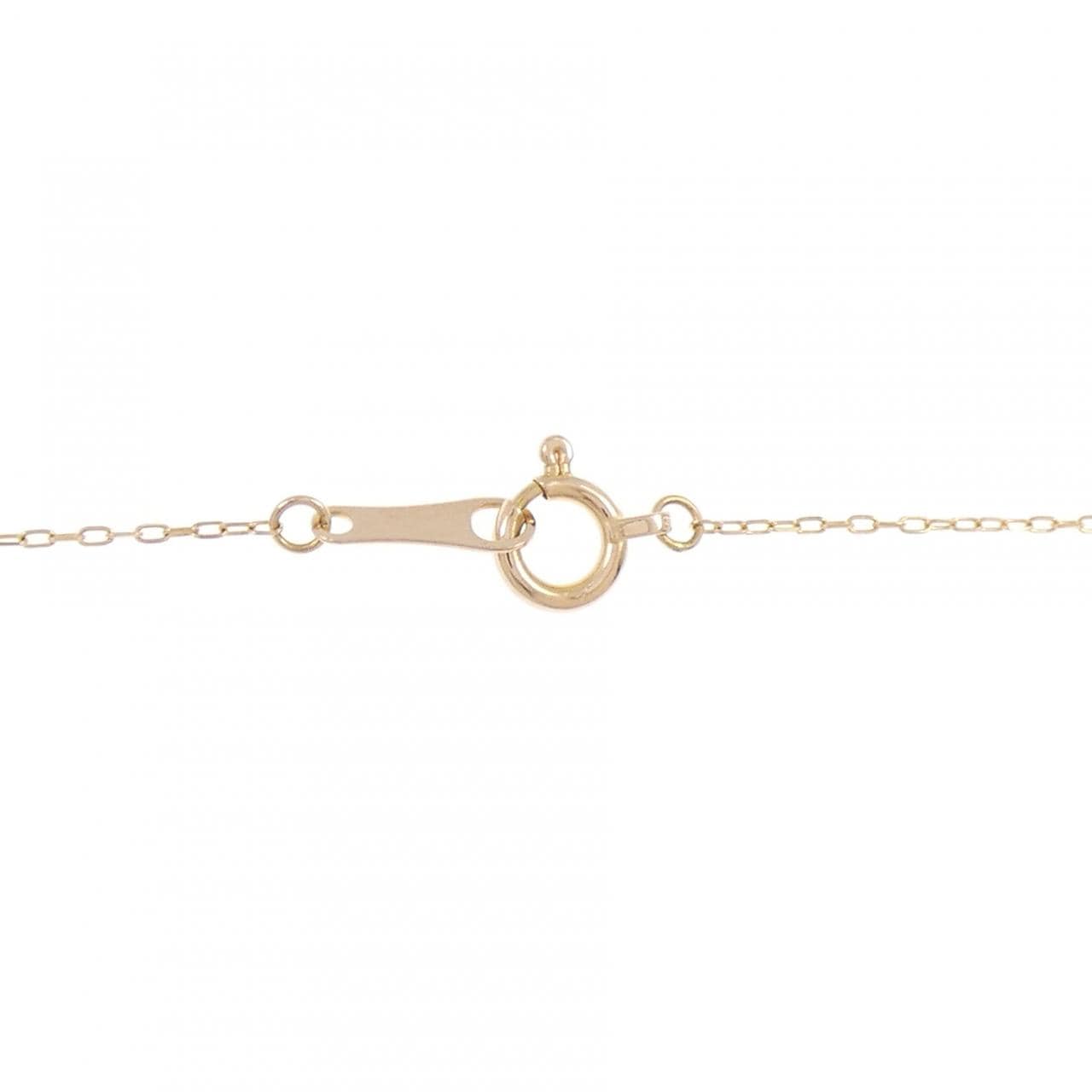 K18PG/K18YG ソリティア ダイヤモンド ネックレス 0.13CT