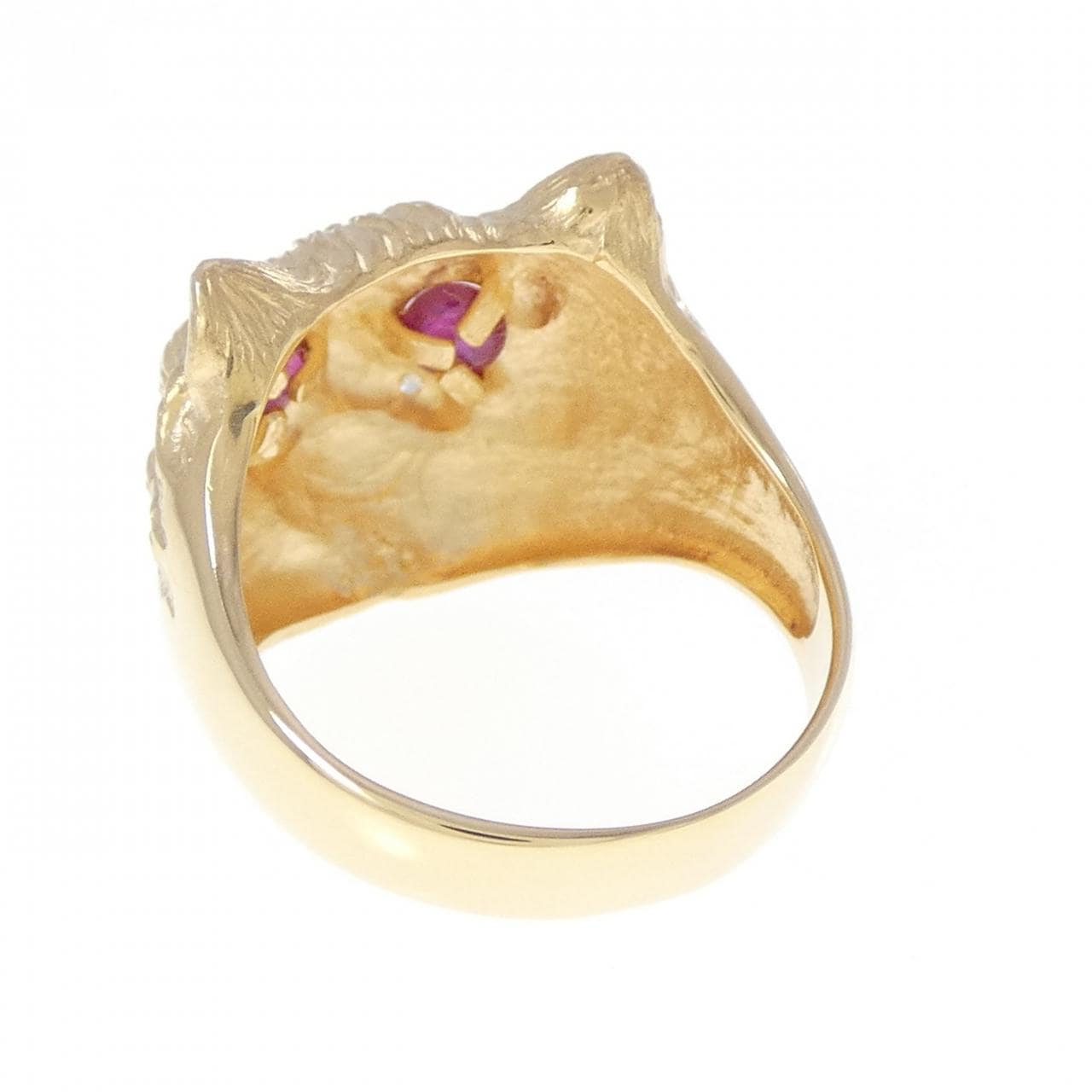 K18YG キャット ルビー リング