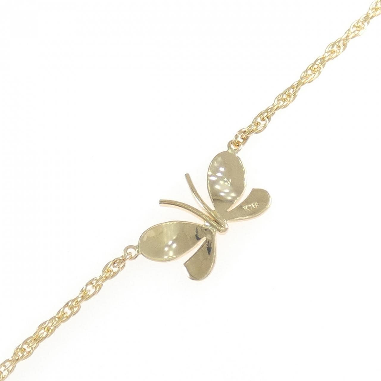 K18YG バタフライ ブレスレット