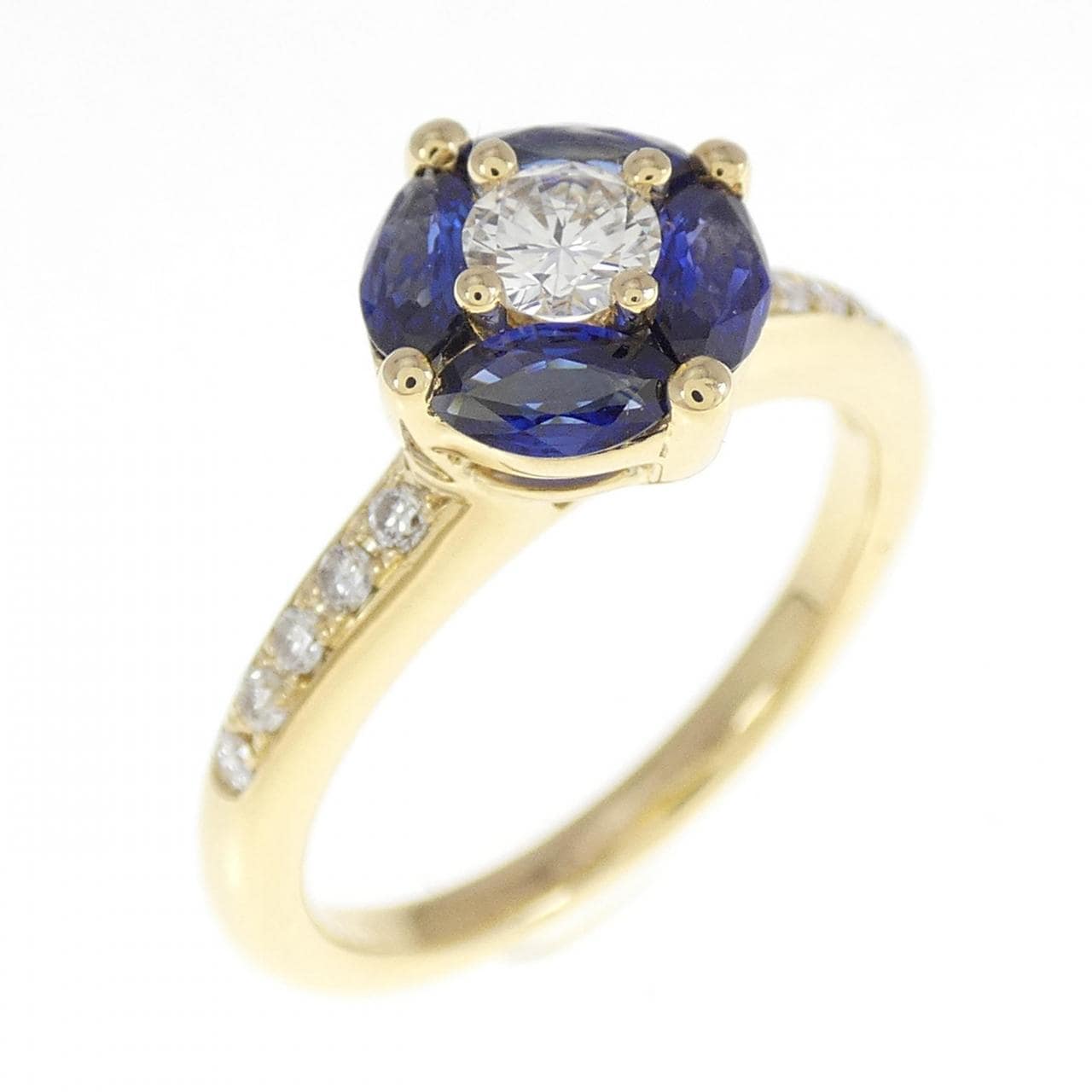 K18YG Sapphire Ring 0.671CT