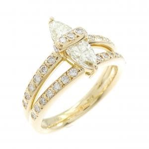 K18YG ダイヤモンド リング 0.702CT