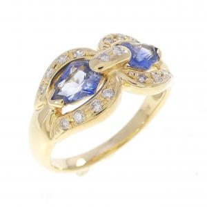 K18YG サファイヤ リング 1.04CT