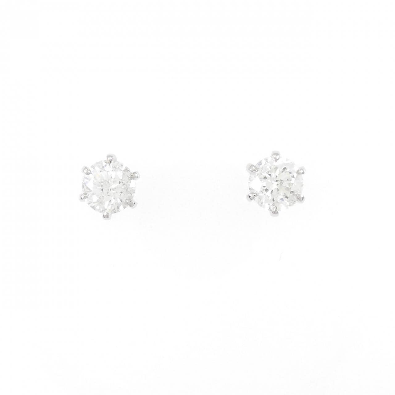 【リメイク】PT/ST ダイヤモンド ピアス 0.506CT 0.530CT H I1 Good