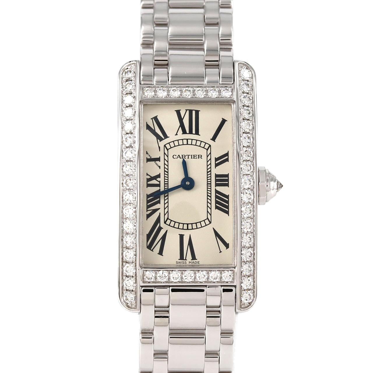 カルティエ タンクアメリカンSM WG/クロスD WB7073L1 WG クォーツ