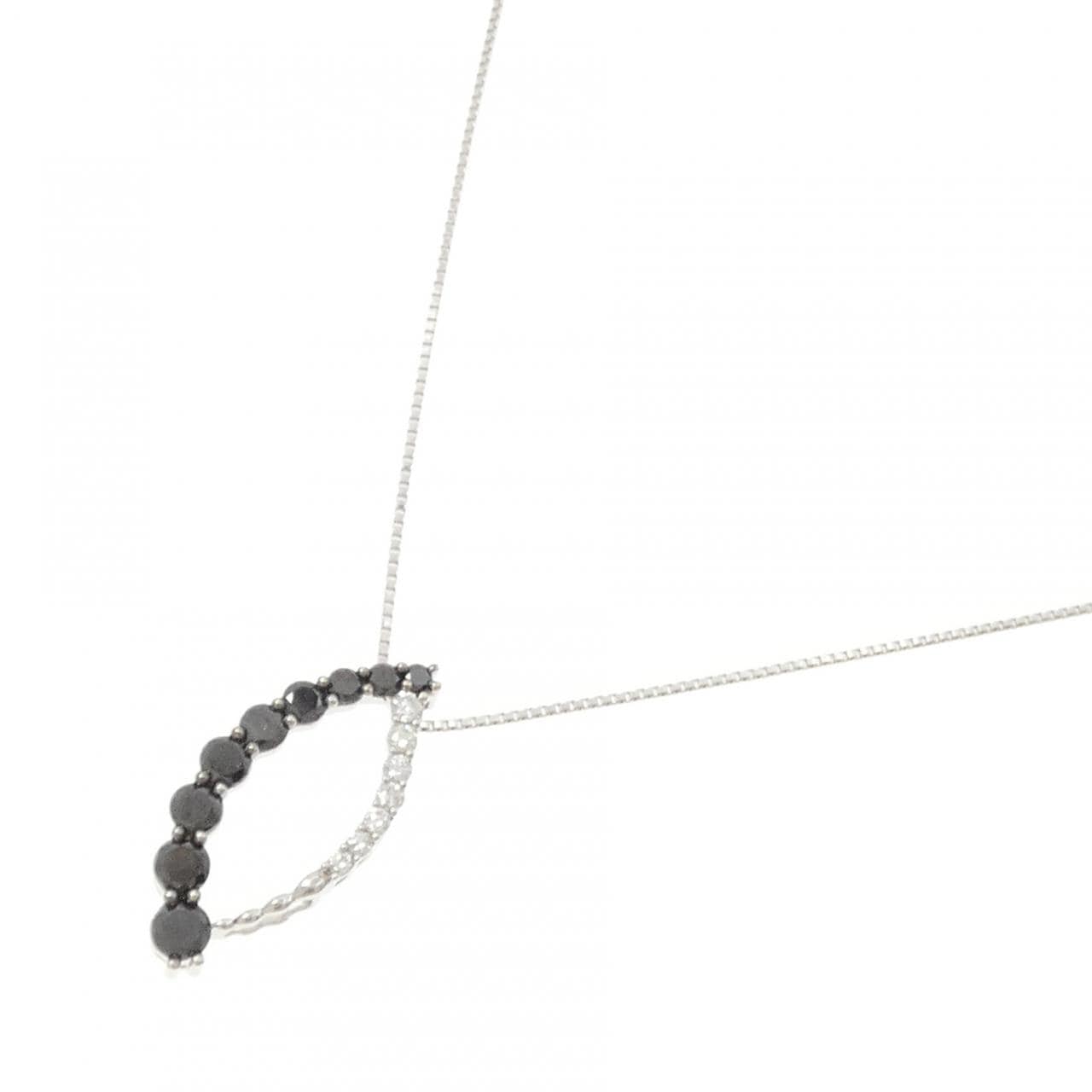 K18WG ダイヤモンド ネックレス 0.15CT