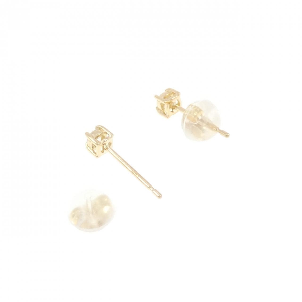 【リメイク】K18YG ダイヤモンド ピアス 0.10CT