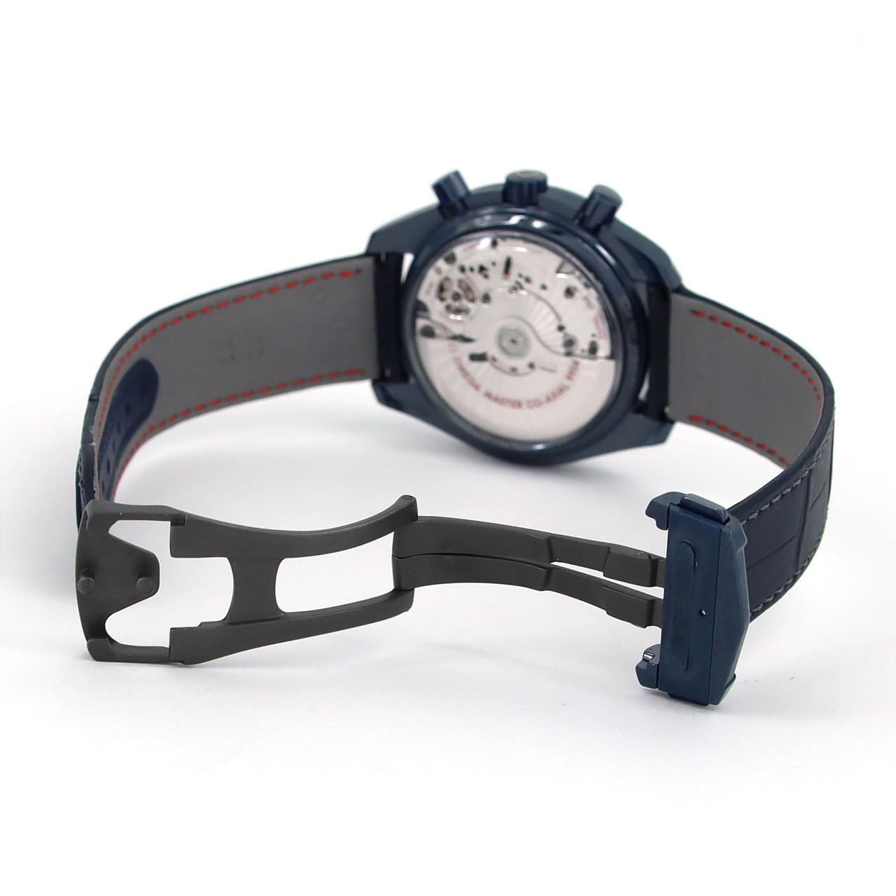 オメガ スピードマスタームーンフェイズブルーサイドオブザムーン 304.93.44.52.03.002 セラミック 自動巻