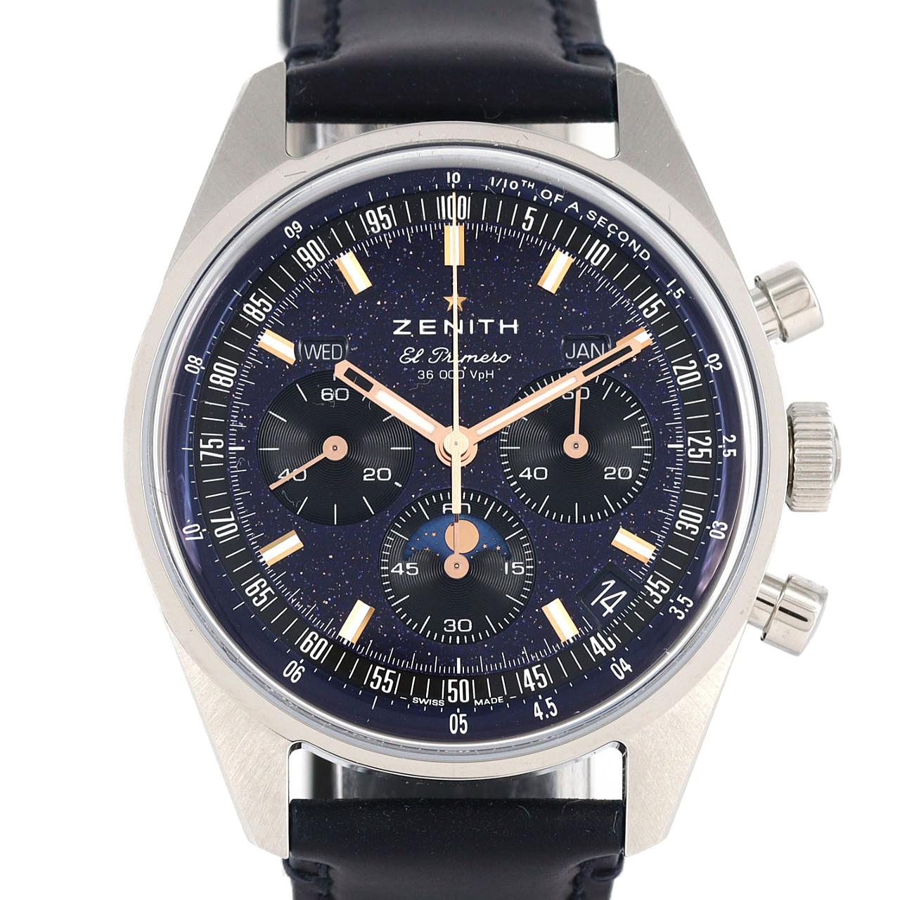 ゼニス クロノマスターオリジナルトリプルカレンダーアベンチュリン LTD 03.3402.3610/53.C917 SS 自動巻