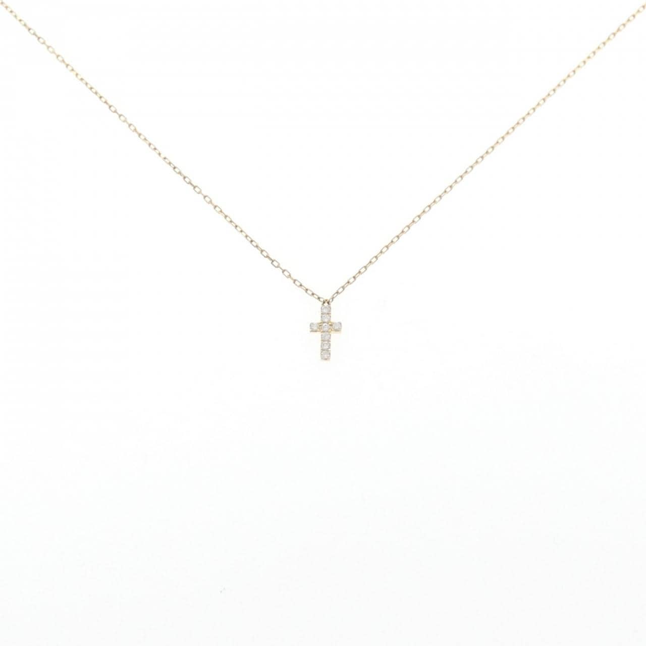 アーカー クロスパヴェ ネックレス 0.05CT