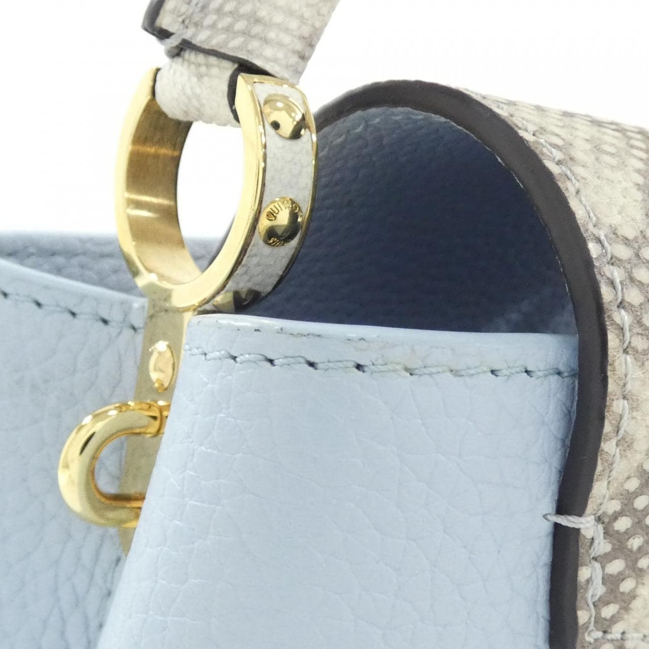 LOUIS VUITTON异域皮革 Capucines 迷你包 M22876