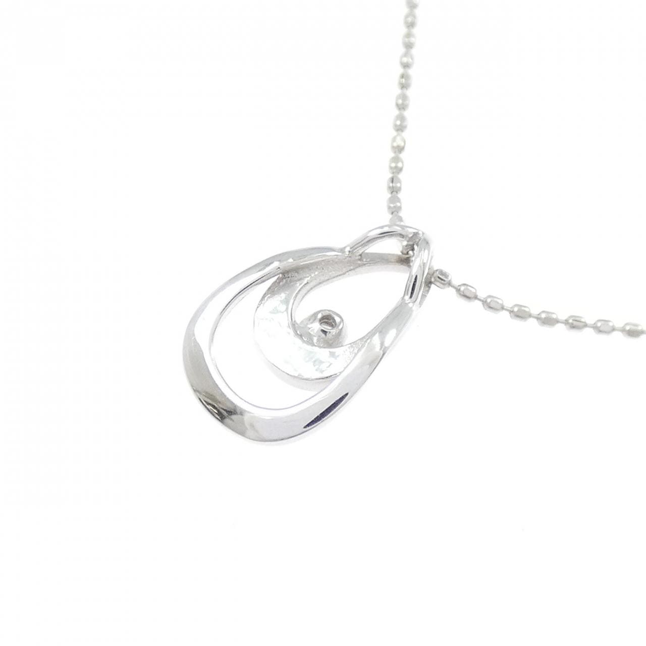 K18WG ダイヤモンド ネックレス 0.01CT