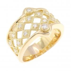 K18YG ダイヤモンド リング 0.39CT