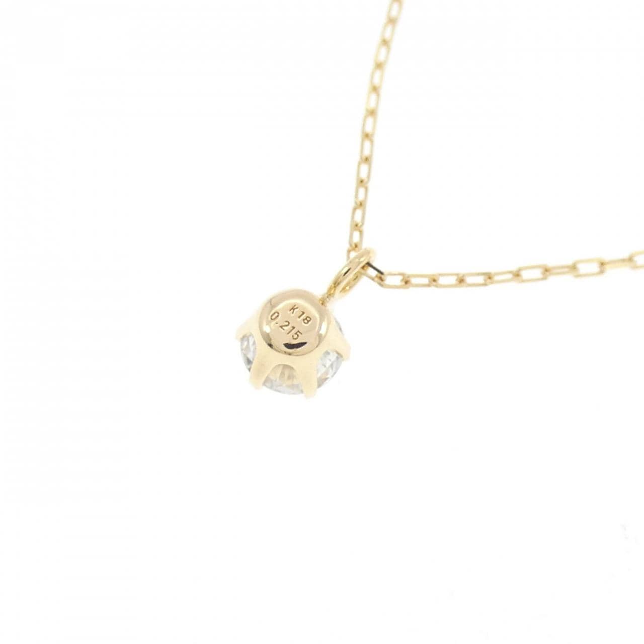 K18YG ダイヤモンド ネックレス 0.215CT