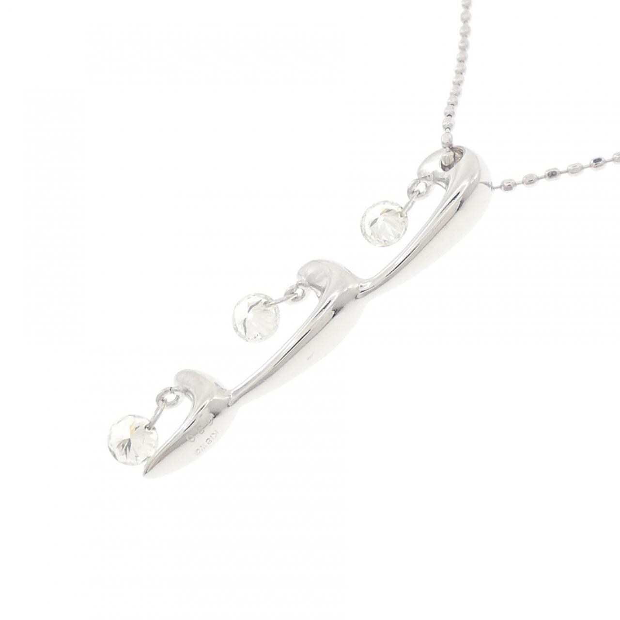 K18WG ダイヤモンド ネックレス 0.30CT