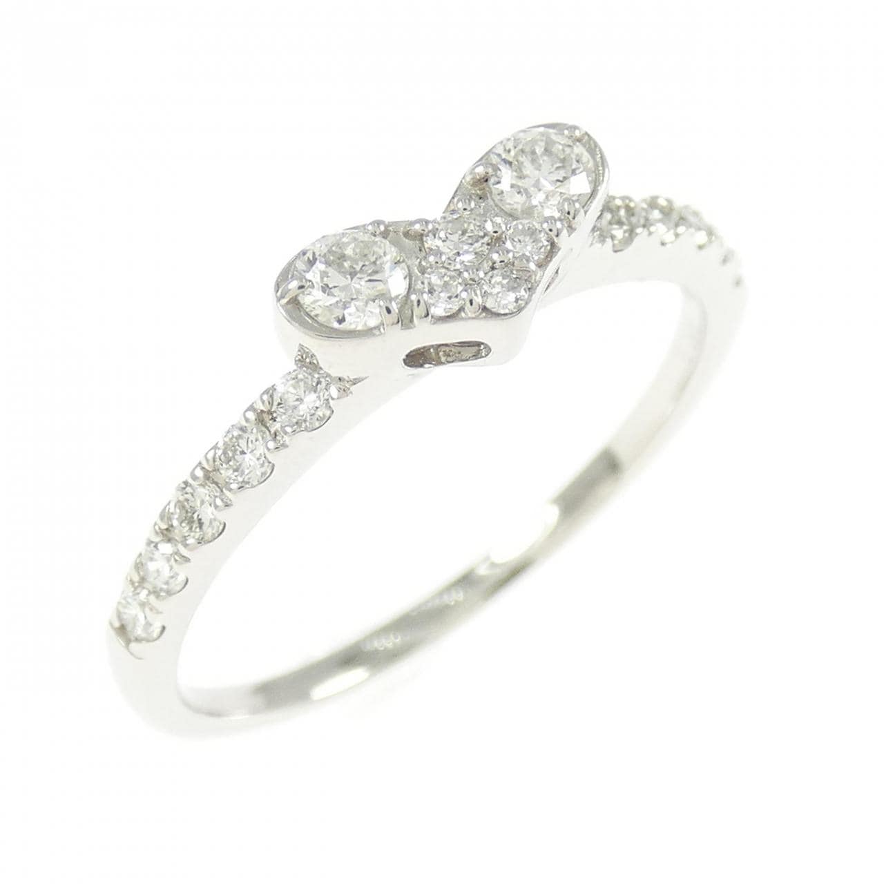 PT900 ハート ダイヤモンド リング 0.31CT