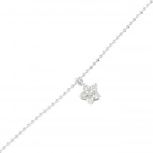 K18WG フラワー ダイヤモンド ブレスレット 0.10CT
