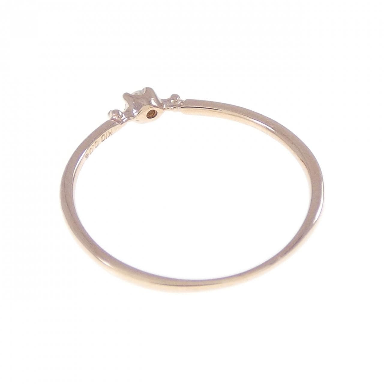 K10PG ダイヤモンド ピンキーリング 0.02CT