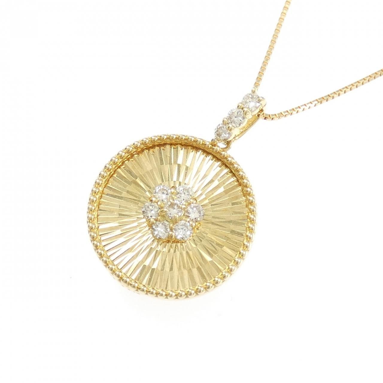 【新品】K18YG ダイヤモンド ネックレス 0.18CT