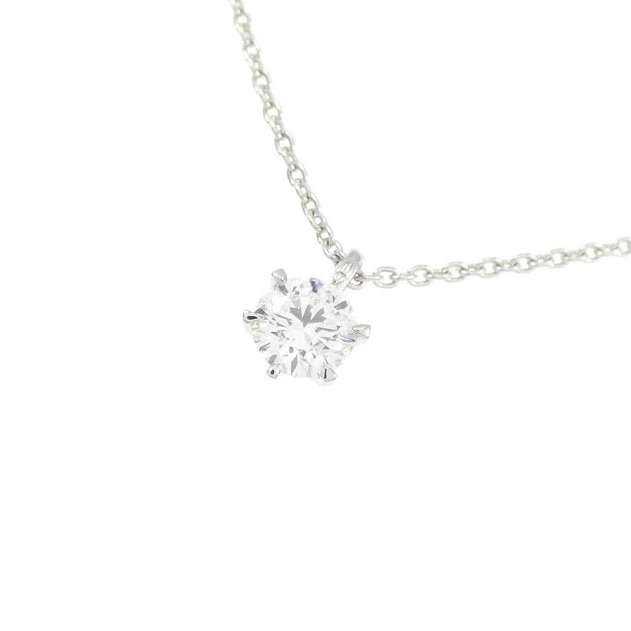 【リメイク】PT900/PT850 ダイヤモンド ネックレス 0.207CT F IF 3EXT H&C