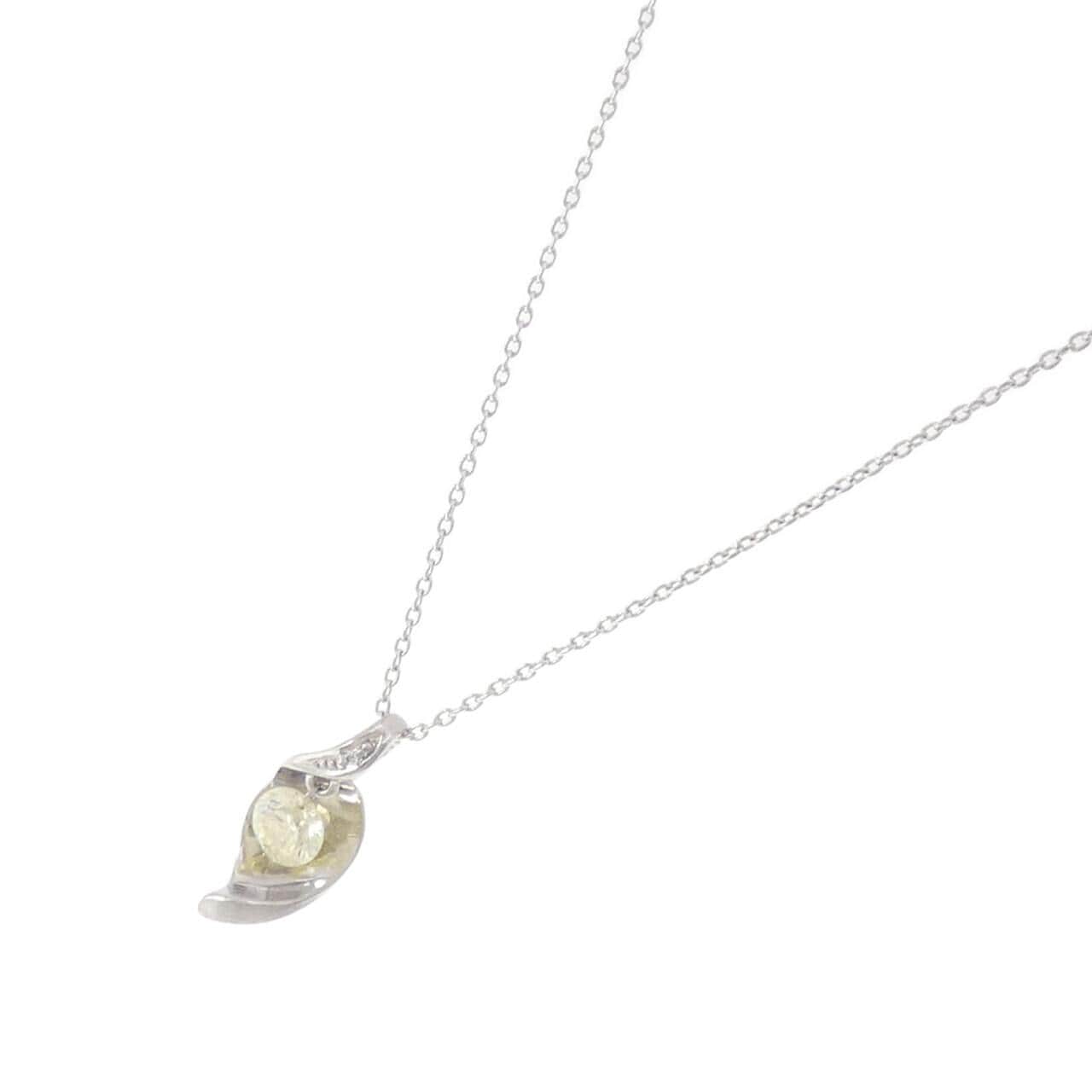 K18WG ダイヤモンド ネックレス 0.31CT