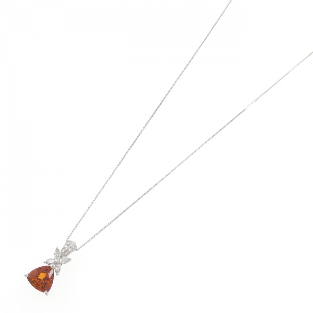 PT900/PT850 シトリン ネックレス 1.66CT