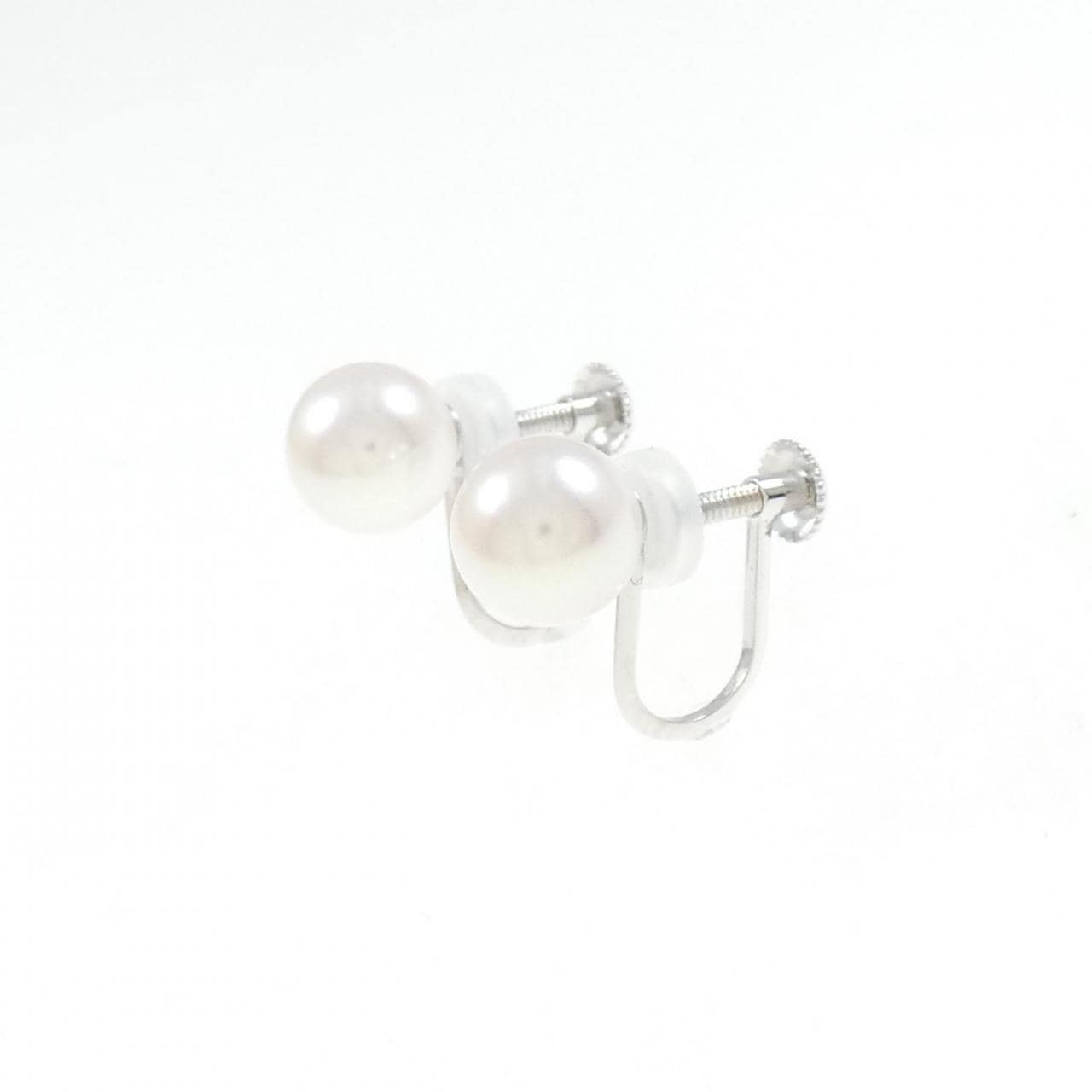 K14WG Akoya pearl earrings 7mm
