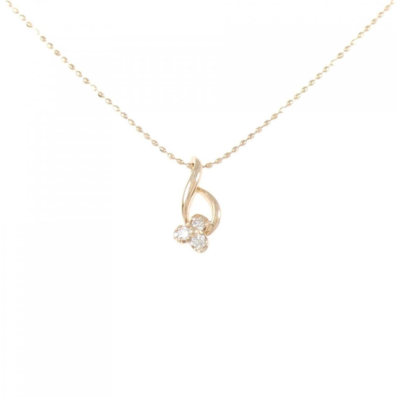 K10PG ダイヤモンド ネックレス 0.06CT