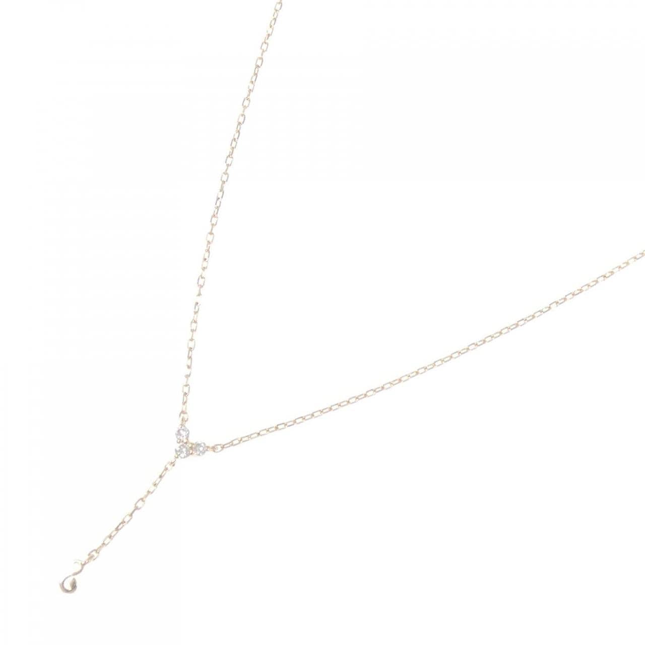 K10YG ダイヤモンド ネックレス 0.03CT