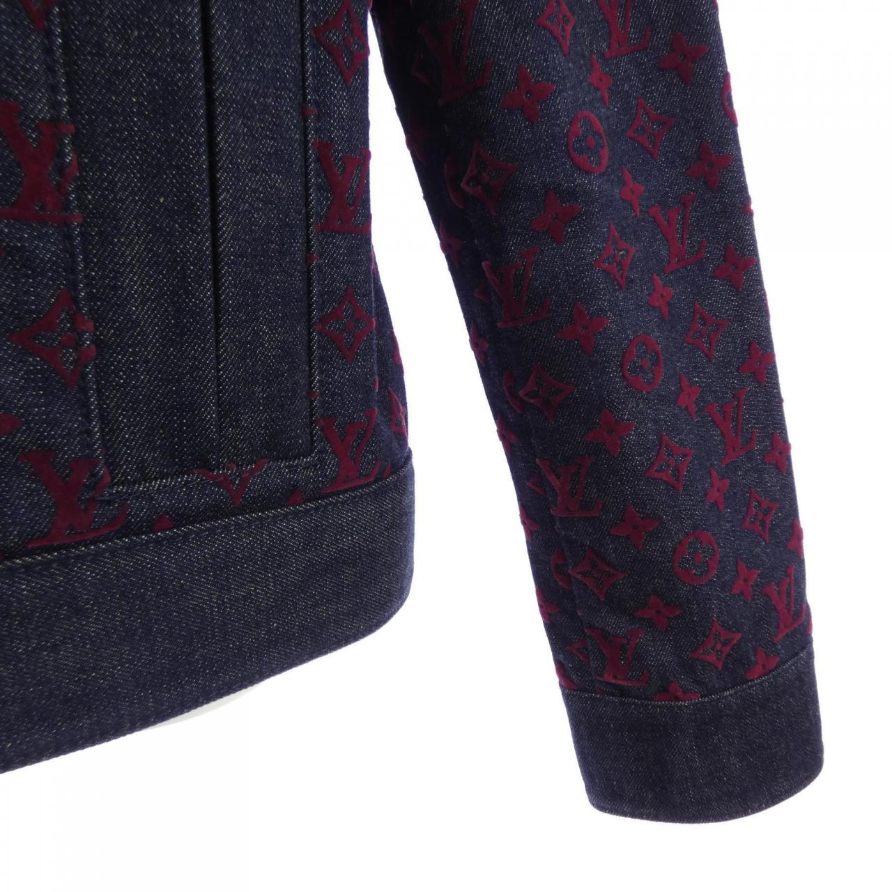 ルイヴィトン LOUIS VUITTON フロックド モノグラム FPJA35AAX デニムジャケット