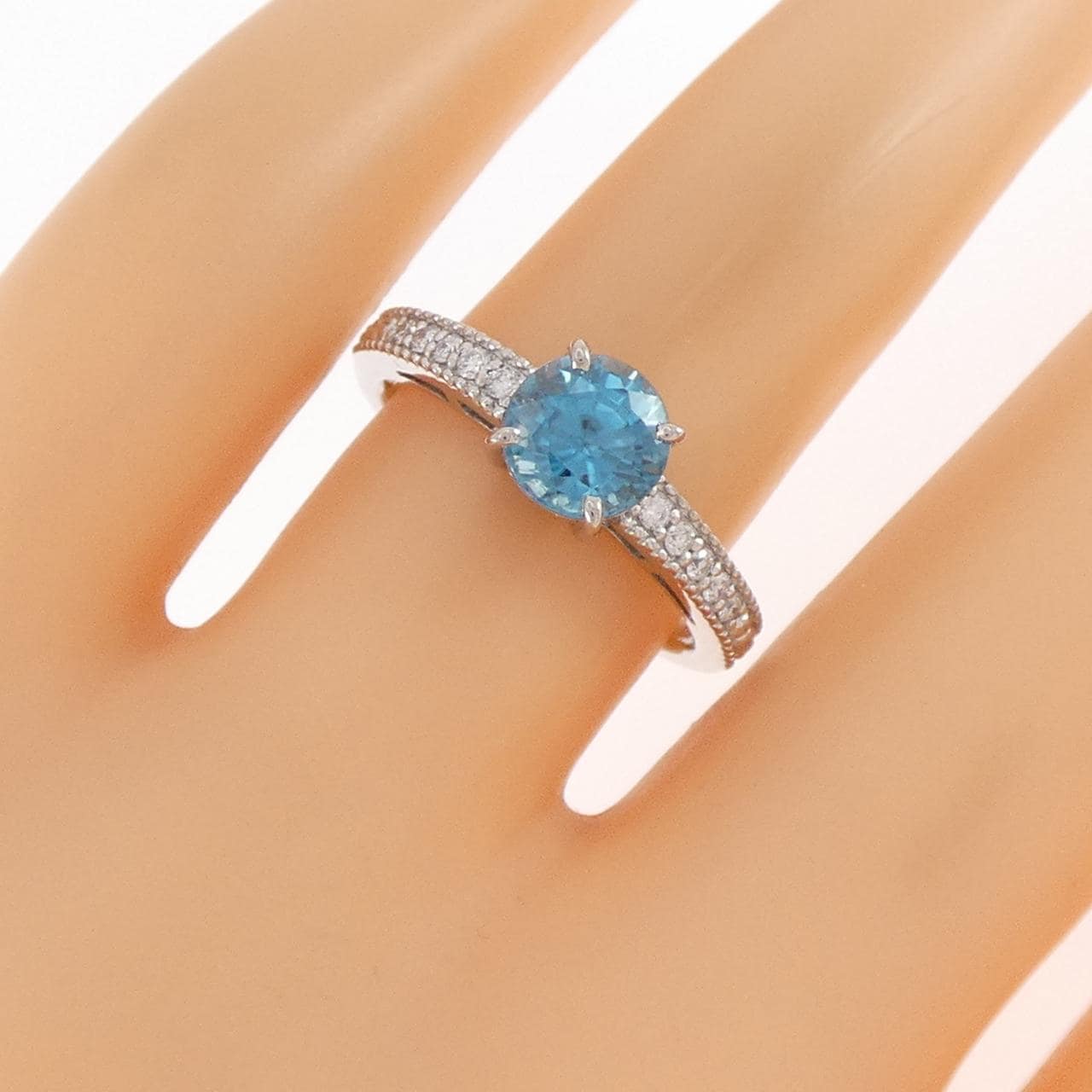 PT900 ジルコン リング 1.64CT