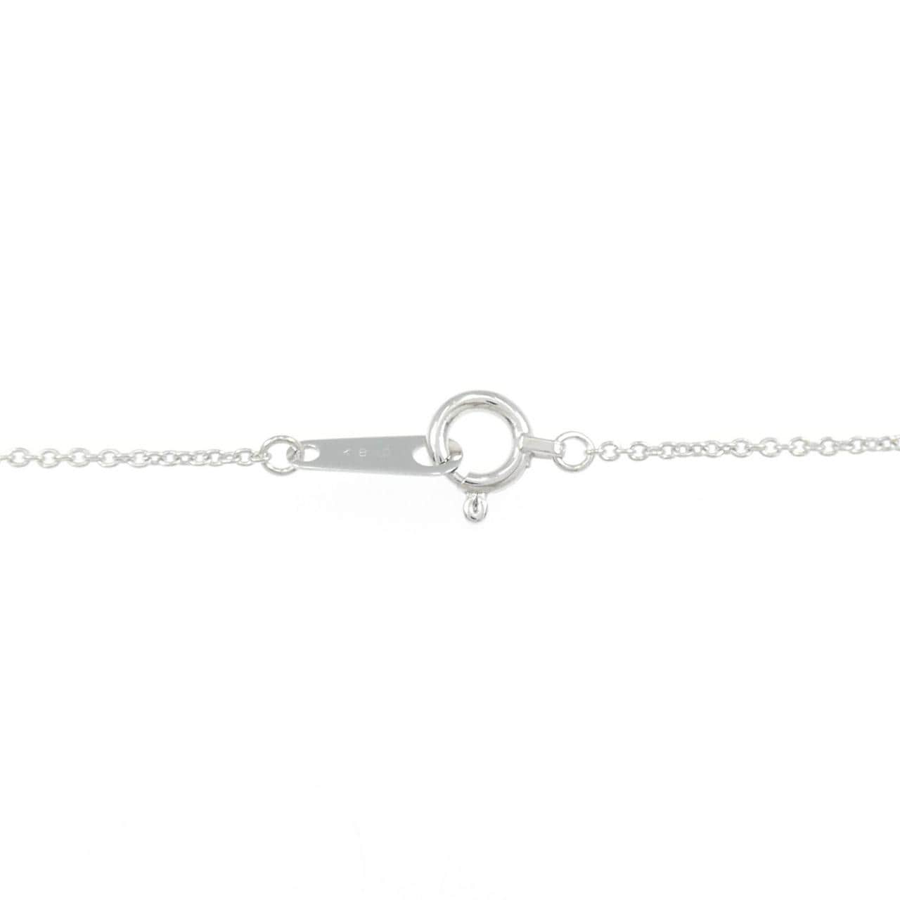 K18WG イニシャルA ダイヤモンド ネックレス 0.15CT