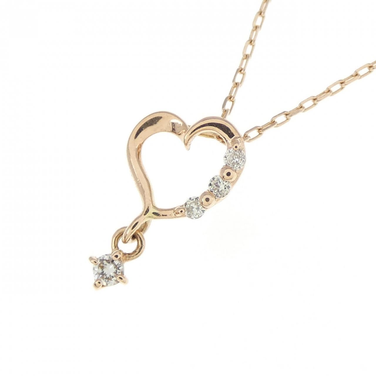 K10PG heart Diamond necklace