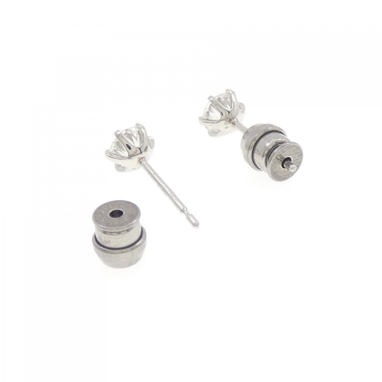 [Remake] PT/ST Diamond Earrings 0.331CT 0.339CT E SI1 VG-Good
