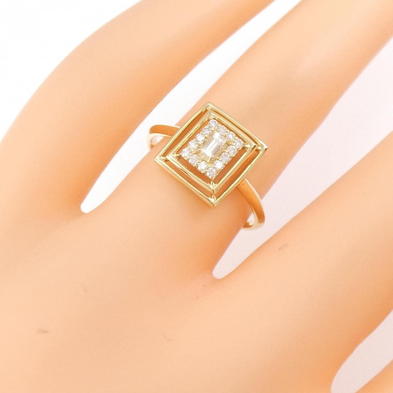 【新品】K18YG ダイヤモンド リング 0.15CT