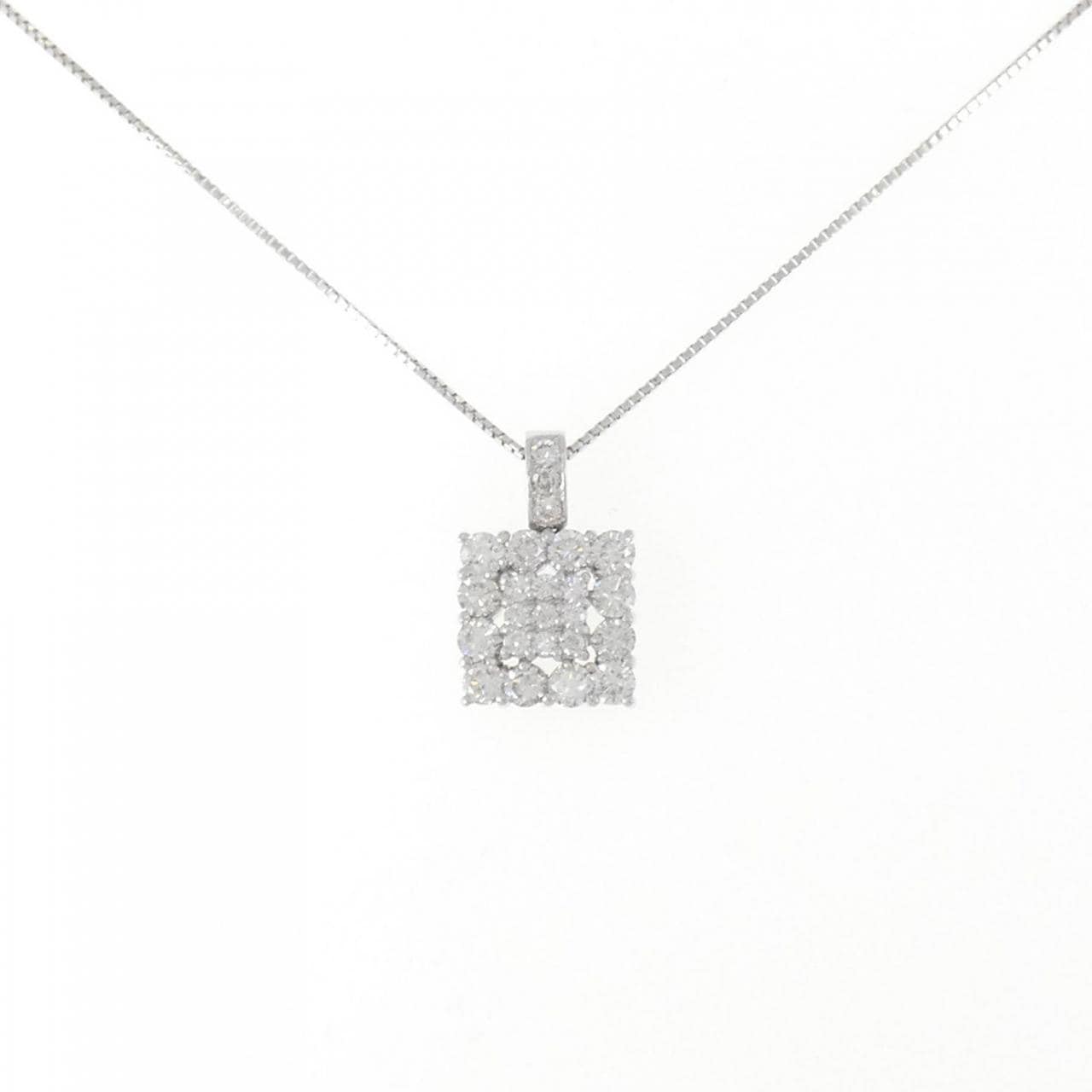 K18WG ダイヤモンド ネックレス 1.00CT