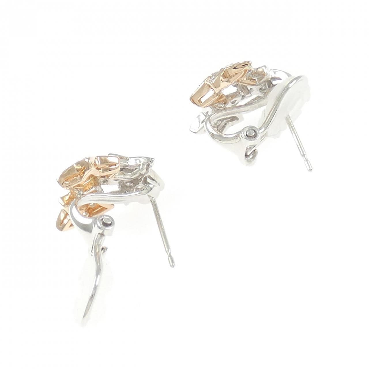 K14WG/K14PG スター ダイヤモンド ピアス